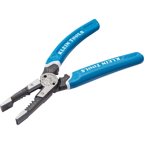 Klein-Kurve&reg; Heavy-Duty Wire Stripper, Cutter & Crimper Multi-Tool, 8-1/4" L, 8 - 20 AWG Nia-Chem Ltd.