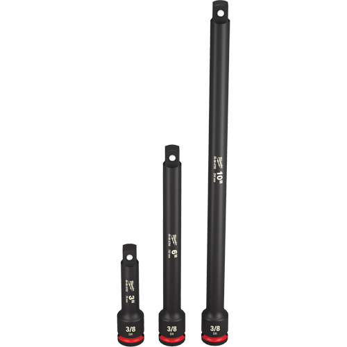 Shockwave Impact Duty Socket Extension Set, Impact, 3/8" Drive, 3"/6"/10" L Nia-Chem Ltd.