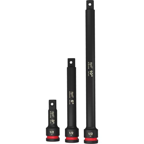 Shockwave Impact Duty Socket Extension Set, Impact, 1/2" Drive, 3"/6"/10" L Nia-Chem Ltd.