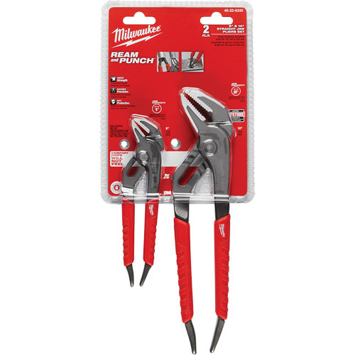 6" & 10" Comfort Grip Straight Jaw Pliers Set, 2 Pieces Nia-Chem Ltd.