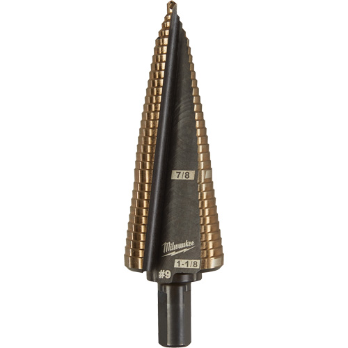 Foret &eacute;tag&eacute;, 7/8"/#9 - #9/1-1/8", Incr&eacute;ments de 1/32", Acier rapide au cobalt Nia-Chem Ltd.
