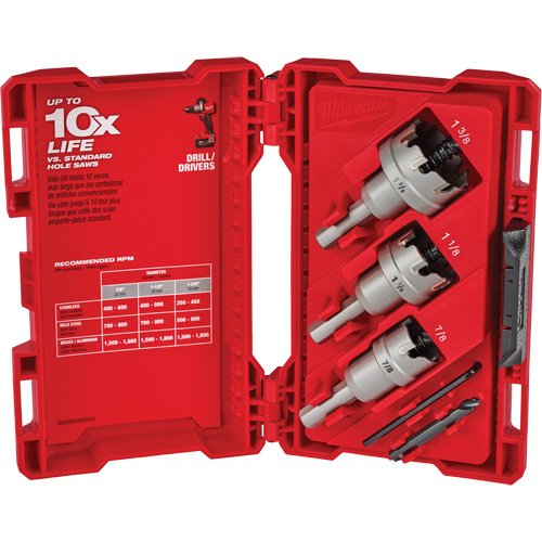 One-Piece Carbide Hole Cutter Set, 4 Pieces, Carbide Nia-Chem Ltd.
