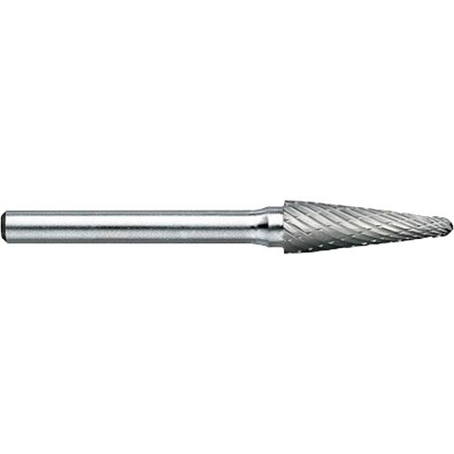 Drillco&reg; Magnum Double Cut Solid Carbide Burr, SL-3, 3/8" Dia., 1/4" Shank, 1-1/16" Depth of Cut Nia-Chem Ltd.