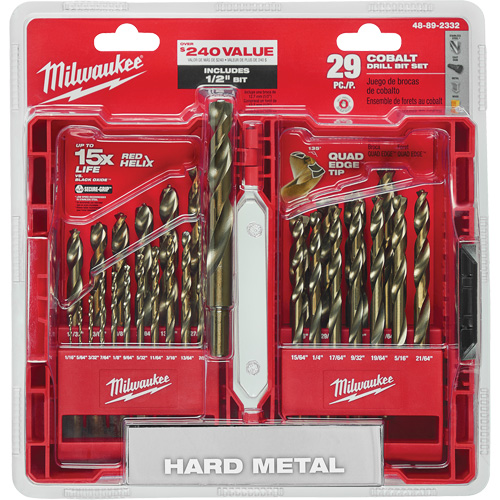 Red Helix Drill Bit Set, 29 Pieces, Cobalt Nia-Chem Ltd.