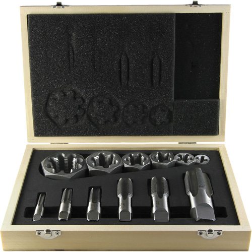 Drillco&reg; Pipe Tap Set, 12 Pieces Nia-Chem Ltd.