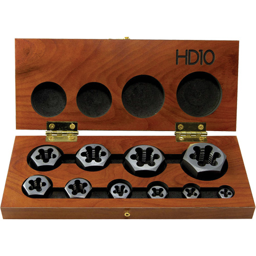 Drillco&reg; Hex Threading Die Set, 10 Pieces Nia-Chem Ltd.