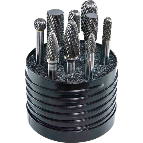 Jeu d'al&eacute;soirs au carbure plein &agrave; double coupe Magnum SET 1 Drillco, 8 morcea Nia-Chem Ltd.