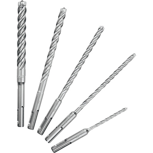 MX4 4-Cutter Rotary Hammer Drill Bit Kit, 5 Pieces, Carbide Nia-Chem Ltd.