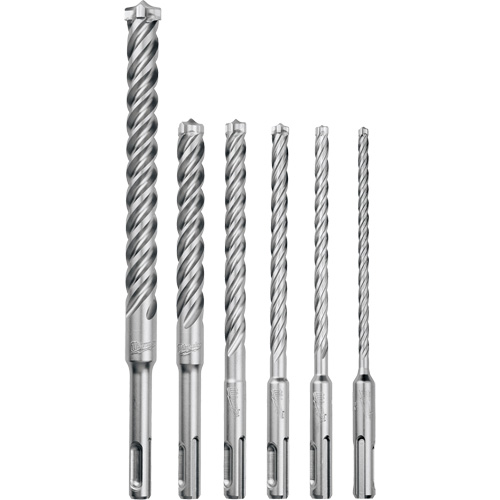 MX4 4-Cutter Rotary Hammer Drill Bit Kit, 6 Pieces, Carbide Nia-Chem Ltd.