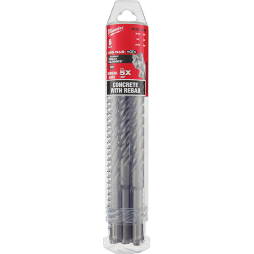 MX4 4-Cutter Rotary Hammer Drill Bit Kit, 6 Pieces, Carbide Nia-Chem Ltd.