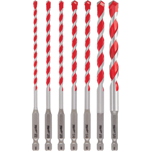 Shockwave Hammer Drill Bit Kit, 7 Pieces, Carbide Nia-Chem Ltd.