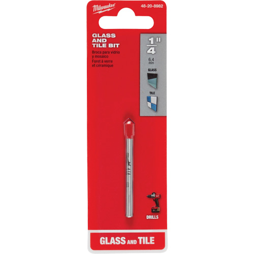 Glass & Tile Bit, 1/4", Carbide Nia-Chem Ltd.