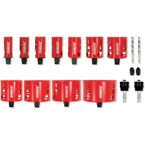 Plumber's Bi-Metal Hole Saw Set, 17 Pieces Nia-Chem Ltd.