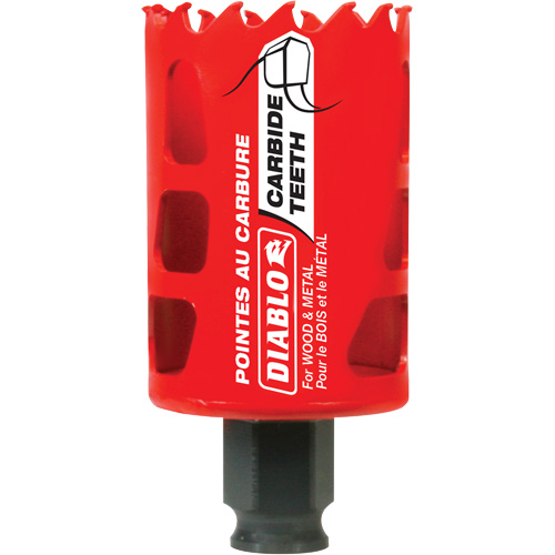 Wood & Metal Hole Saw, 1-3/4", 2-3/8" Depth of Cut, Carbide Nia-Chem Ltd.