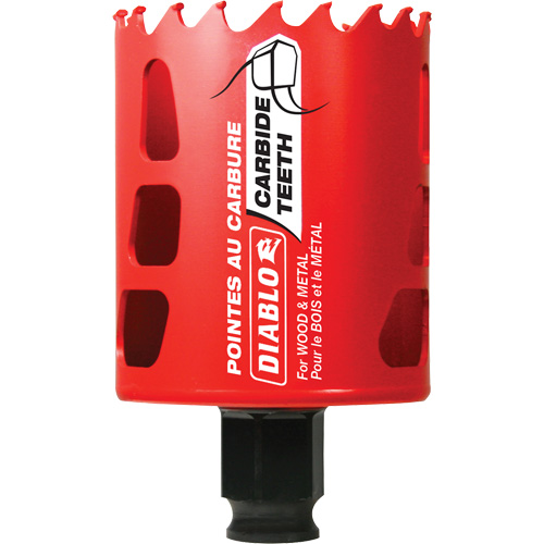 Wood & Metal Hole Saw, 2-1/4", 2-3/8" Depth of Cut, Carbide Nia-Chem Ltd.