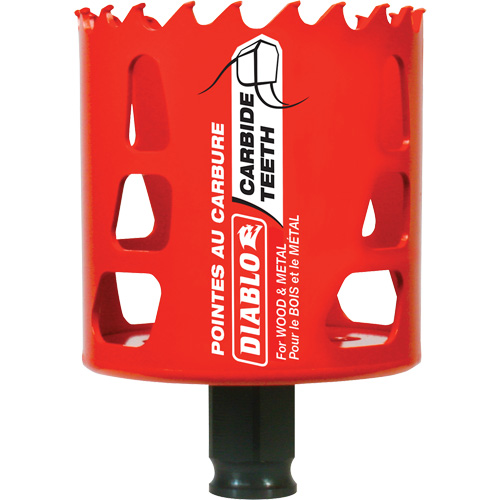 Wood & Metal Hole Saw, 2-1/2", 2-3/8" Depth of Cut, Carbide Nia-Chem Ltd.