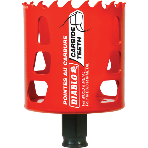 Scie cloche pour bois et m&eacute;tal, 2-9/16", Profondeur de la coupe 2-3/8", Carbure Nia-Chem Ltd.