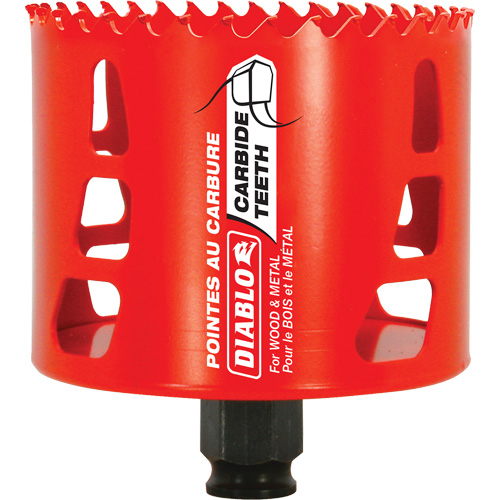 Wood & Metal Hole Saw, 3-1/4", 2-3/8" Depth of Cut, Carbide Nia-Chem Ltd.