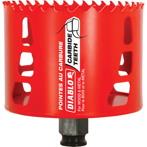 Wood & Metal Hole Saw, 3-1/2", 2-3/8" Depth of Cut, Carbide Nia-Chem Ltd.