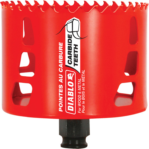 Wood & Metal Hole Saw, 3-5/8", 2-3/8" Depth of Cut, Carbide Nia-Chem Ltd.