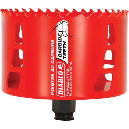 Wood & Metal Hole Saw, 4-1/8", 2-3/8" Depth of Cut, Carbide Nia-Chem Ltd.