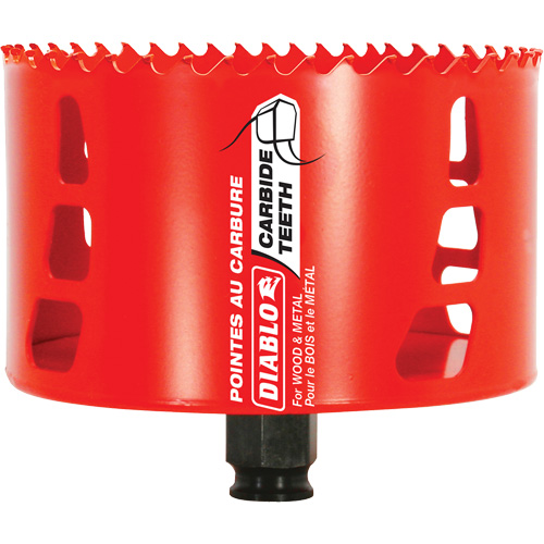 Wood & Metal Hole Saw, 4-1/4", 2-3/8" Depth of Cut, Carbide Nia-Chem Ltd.
