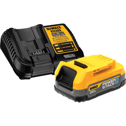 Max* Powerstack Compact Battery Kit & Charger, Lithium-Ion, 20 V, 1.7 A Nia-Chem Ltd.