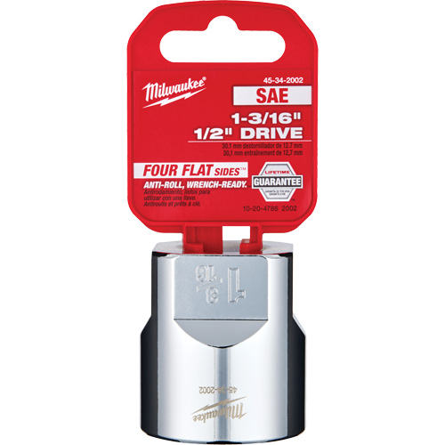 SAE Socket with Four Flat Sides, 1-3/16", 1/2" Drive, 6 Points Nia-Chem Ltd.