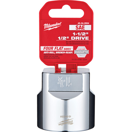 SAE Socket with Four Flat Sides, 1-1/2", 1/2" Drive, 6 Points Nia-Chem Ltd.