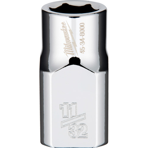 SAE Socket with Four Flat Sides, 11/32", 3/8" Drive, 6 Points Nia-Chem Ltd.