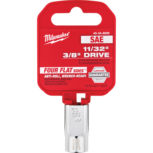SAE Socket with Four Flat Sides, 11/32", 3/8" Drive, 6 Points Nia-Chem Ltd.