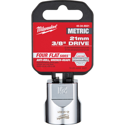 Metric Socket with Four Flat Sides, 21 mm, 3/8" Drive, 6 Points Nia-Chem Ltd.
