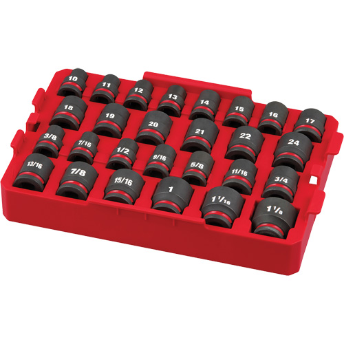 Shockwave Impact Duty Packout Socket Set, 27 Pcs, Impact, 1/2" Drive Size Nia-Chem Ltd.