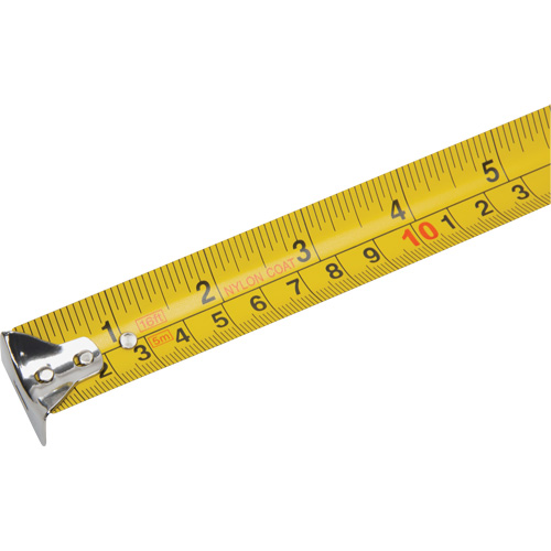 Ruban &agrave; mesurer, 1" x 16', Marques de goujon Imp&eacute;rial & m&eacute;trique Nia-Chem Ltd.