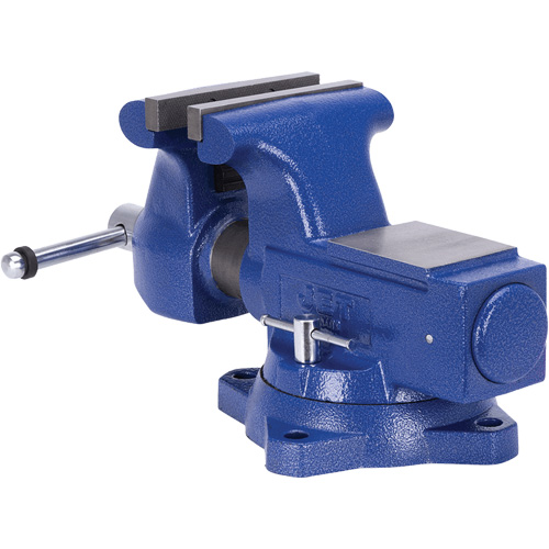JBTV-6 Heavy-Duty Round Channel Bench Vise, 6-1/2" Jaw Width, 4" Throat Depth Nia-Chem Ltd.
