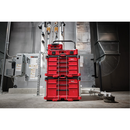 PackOut 4-Drawer Tool Box, 16-3/10" x 22-1/5" x 14-3/10", Red Nia-Chem Ltd.