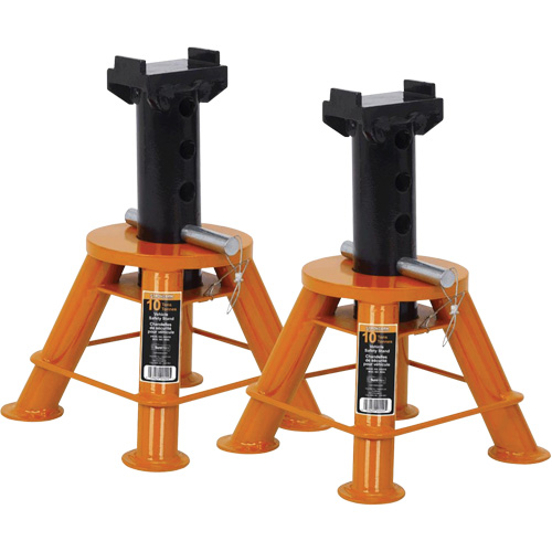 B&eacute;quilles de cric &agrave; profil bas, Tige verrouillable, Capacit&eacute; de 10 tonnes, 17-1/3" - 11-1/8" h Nia-Chem Ltd.