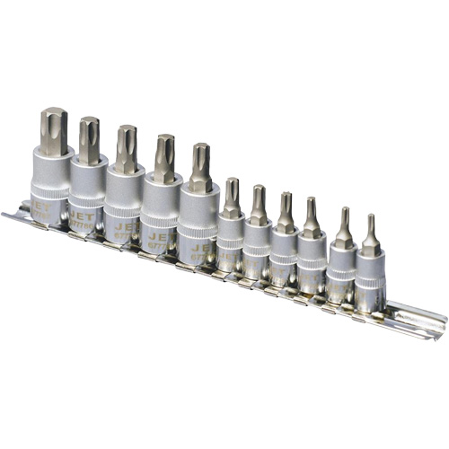 SS1438-11T Chrome Socket Bit Sets, Torx&reg;, 1/4"/3/8" Drive, 10 Pcs Nia-Chem Ltd.