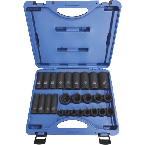 PS2612SD Jeux de douilles - r&eacute;guli&egrave;res, 26 Mcx, Chocs, Prise de 1/2" Nia-Chem Ltd.
