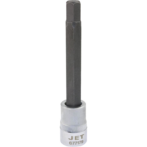 Extra-Long Bit Sockets, Hex, 9 mm x 4" L, 3/8" Drive Nia-Chem Ltd.