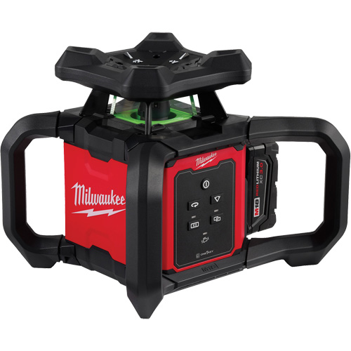 M18 Green Interior Rotary Laser Level Kit with Remote/Receiver & Wall Mount Bracket, 1000' (304.8 m) Nia-Chem Ltd.