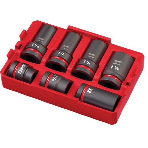 Packout Shockwave Impact Duty Metric & SAE Wheel Service Socket Set, 7 Pieces, 1" Drive Size Nia-Chem Ltd.