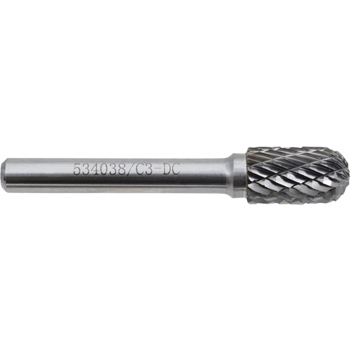 C3-DC JET-KUT GP Round Nose Shape Carbide Bur, 3/8" Dia. Nia-Chem Ltd.