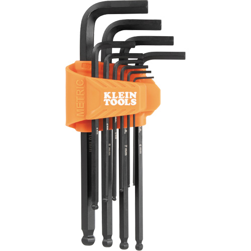 L-Style Long Ball-End Hex Key Set, 10 Pcs., Metric Nia-Chem Ltd.