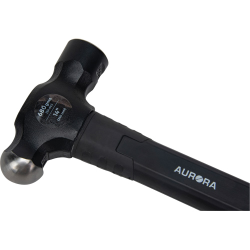 Marteau &agrave; panne ronde, Poids de la t&ecirc;te 24 oz, Face Ordinaire, Prise Fibre de verre Nia-Chem Ltd.