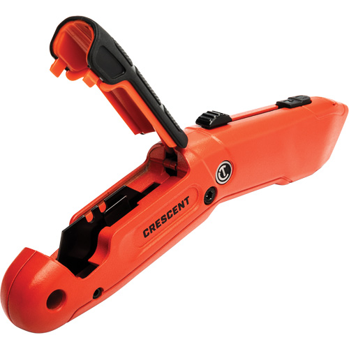 Auto-Retracting Safety Knife, 1", Steel, Aluminum Handle Nia-Chem Ltd.