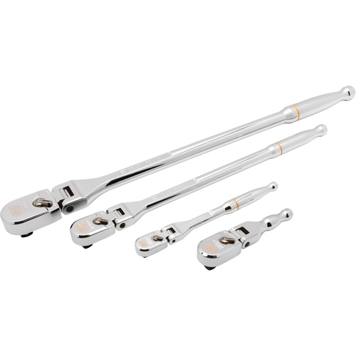 1/4", 3/8" & 1/2" Drive 120XP Full Polish Flex Handle Teardrop Ratchet Set Nia-Chem Ltd.