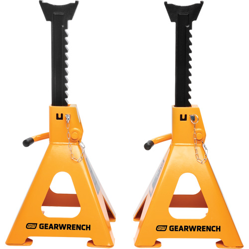 Ratcheting Jack Stand, Locking Pin, 6 tons Capacity, 15-3/4" - 24-1/2" H Nia-Chem Ltd.