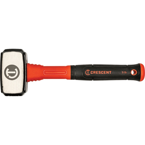 Drilling Hammer, 3 lbs., Fibreglass Handle, 4" L Nia-Chem Ltd.