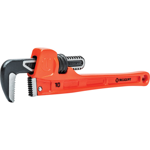 SLIM JAW Pipe Wrench, 1-9/10" Jaw Capacity, 10" Long, Powder Coated Finish, Non-Ergonomic Handle Nia-Chem Ltd.